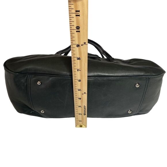 Banana Republic Deep Green Soft Leather Medicine Doctor’s Bag Magnetic Closure - Picture 14 of 15